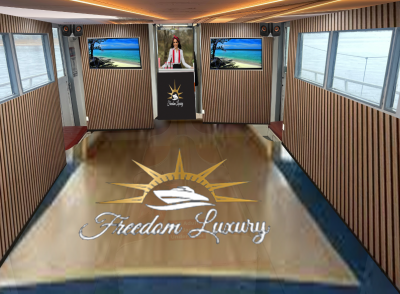 Yacht 68 dance floor for birthday parties